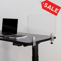 Flash Furniture BR-DDIA-3058-GG Clear Acrylic Desk Partition, 12